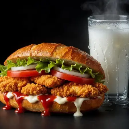 Chicken Fileto Ekmek Menü