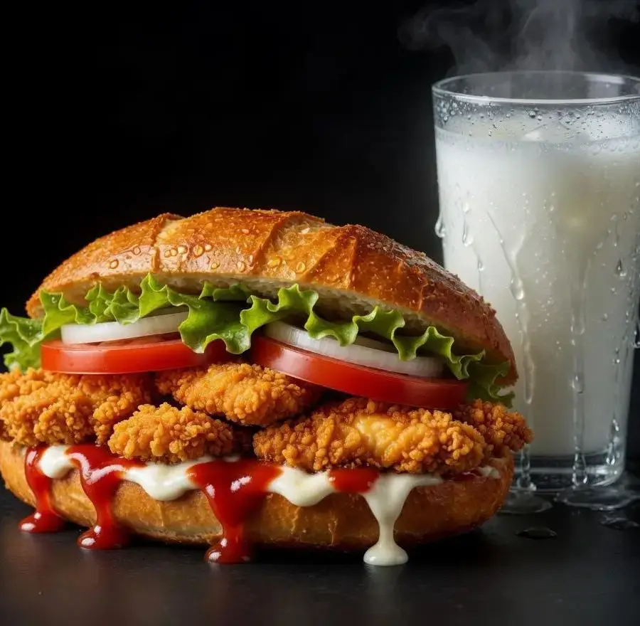 Chicken Fileto Ekmek Menü