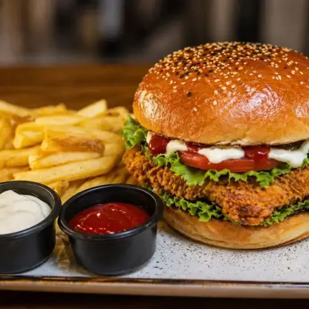 Çıtır Tavuk Fileto Burger Menü