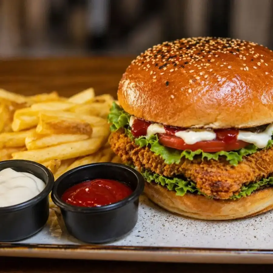 Çıtır Tavuk Fileto Burger Menü
