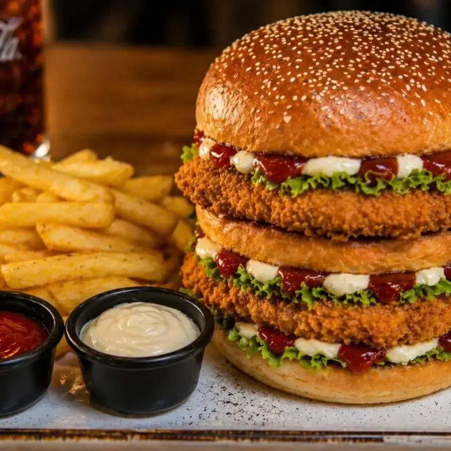 Double Chicken Burger