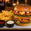 Double Chicken Cheeseburger